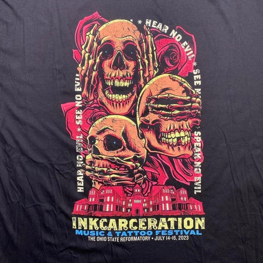 Inkcarceration rock concert tour‎ music shirt